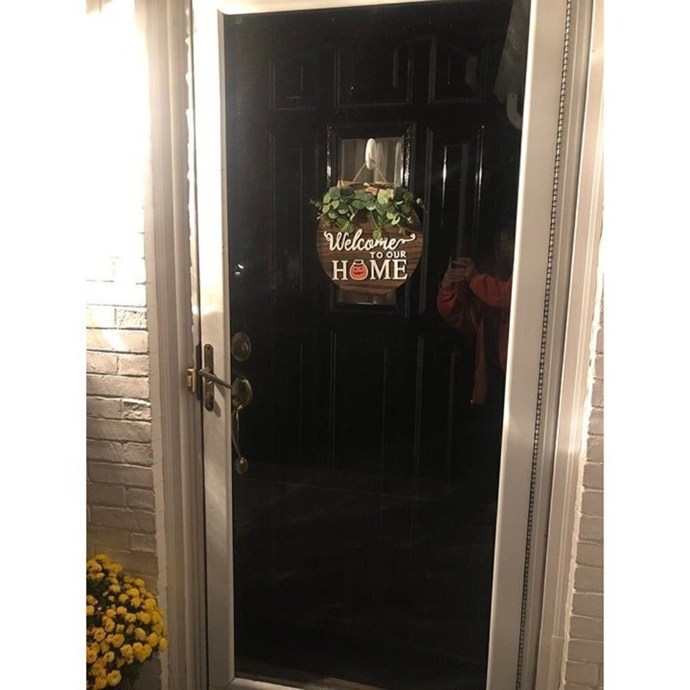 COPY - NEW Interchangeable Seasonal Welcome Sign Front Door Rustic Wood Decor - Picture 2 of 5